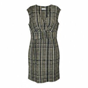 Calvin Klein Fit and Flare Dress V-Neck Dress Women's Size 16 New NWT